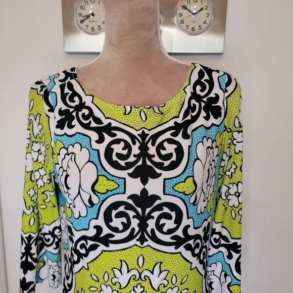 London Style, Size 8, Brightly Printed Floral Dress, EUC - Picture 2 of 8